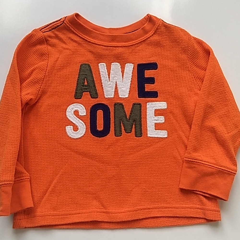 Crazy8 waffle knit long sleeve shirt